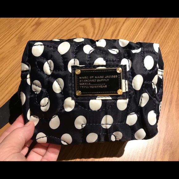Marc By Marc Jacobs Handbags - Marc By Marc Jacobs Nylon Blue White Cosmetic Bag